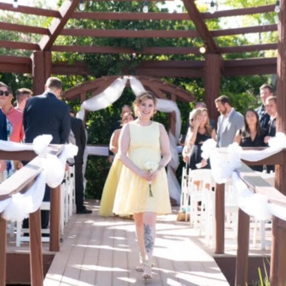 Yellow - Summer Dress - Picture 2 of 3